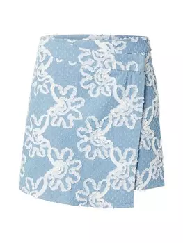 Юбка мини PIECES Skirt PCLibbey, светло-синий