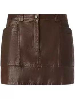 Юбка мини PINKO, коричневый