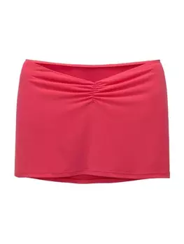 Юбка мини Pull&Bear Skirt, фуксия