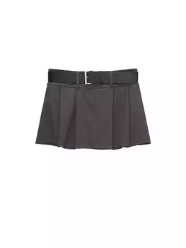 Юбка мини Pull&Bear Skirt, темно-серый