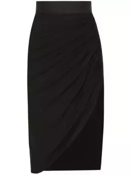 Юбка мини с драпировкой DOLCE & GABBANA, черный