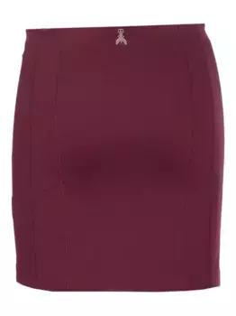 Юбка мини с логотипом Patrizia Pepe, фиолетовый