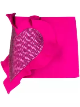 Юбка мини с оборками AREA, розовый