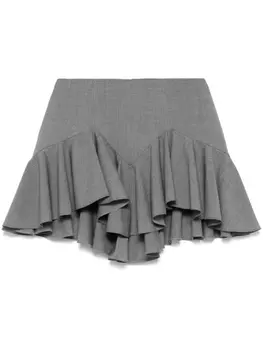 Юбка мини с оборками PNK, серый