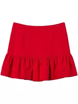 Юбка мини с оборками TWINSET, красный