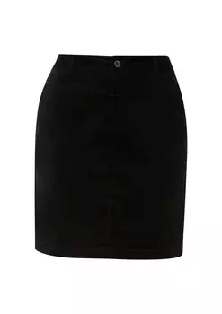Юбка мини s.Oliver Skirt, черный деним