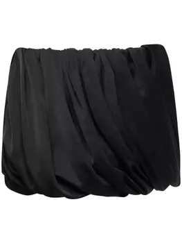 Юбка мини с подворотом JW Anderson, черный