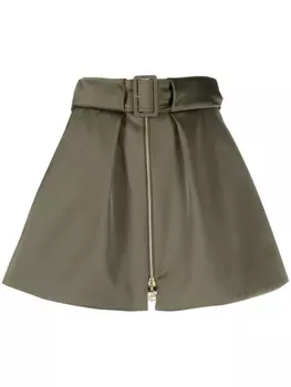 Юбка мини с поясом Patou, зеленый