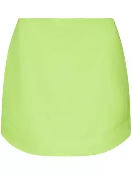 Юбка мини с закругленным подолом JW Anderson, зеленый