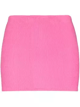 Юбка мини с жатым эффектом Hunza G, розовый