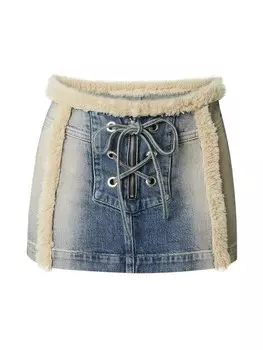 Юбка мини SHYX Skirt Sita, синий деним