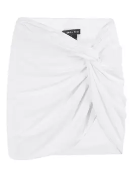 Юбка мини со сборками Federica Tosi, белый