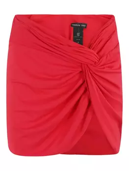 Юбка мини со сборками Federica Tosi, красный
