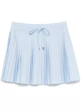 Юбка мини со стразами SANDRO, синий