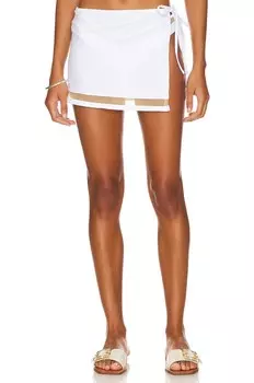 Юбка мини Solid & Striped The Nola, белый