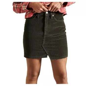 Юбка мини Superdry Denim, зеленый