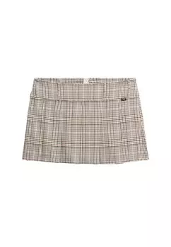 Юбка мини Superdry Skirt, бежевый