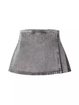 Юбка мини TOPSHOP Skirt, серый