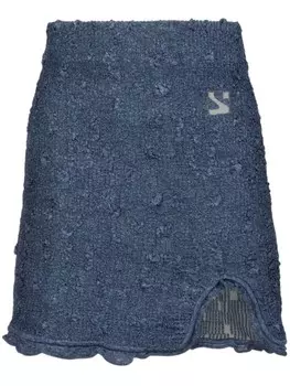 Юбка мини трикотажная Юзефи Yuzefi, синий