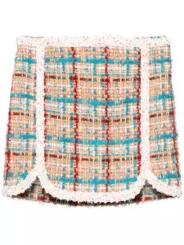 Юбка мини Upper East Side из букле DSQUARED2, оранжевый