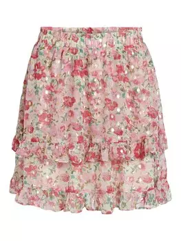 Юбка мини VILA Skirt MARION, цвет pink/rose
