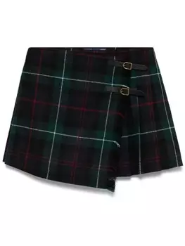 Юбка мини в клетку Polo Ralph Lauren, зеленый