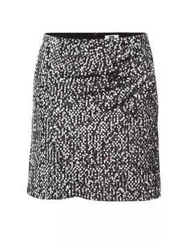 Юбка мини WE Fashion Skirt, серебряный
