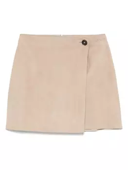 Юбка мини Yves Salomon, коричневый