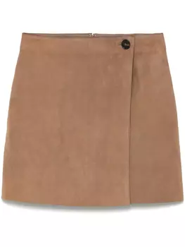 Юбка мини Yves Salomon, нейтральный