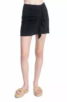 Юбка Минка черного цвета COREY LYNN CALTER