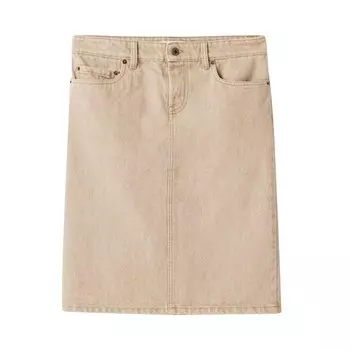 Юбка Miu Miu Denim Pencil Skirt, бежевый