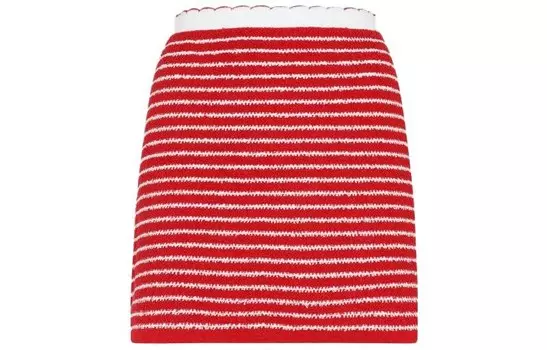 Юбка Miu Miu, оранжево-красный