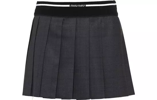 Юбка Miu Miu, серый