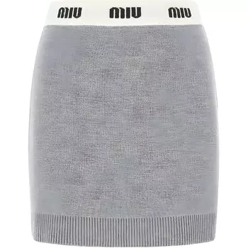 Юбка Miu Miu, серый