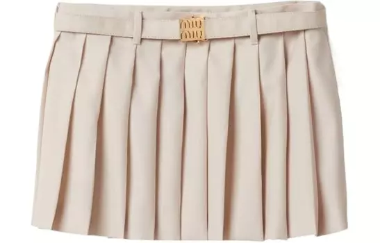 Юбка Miu Miu, светло-бежевый