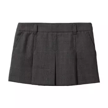Юбка Miu Miu Tartan Print Mini Skirt Slate Grey, серый