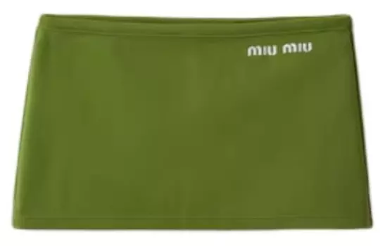 Юбка Miu Miu, зеленый