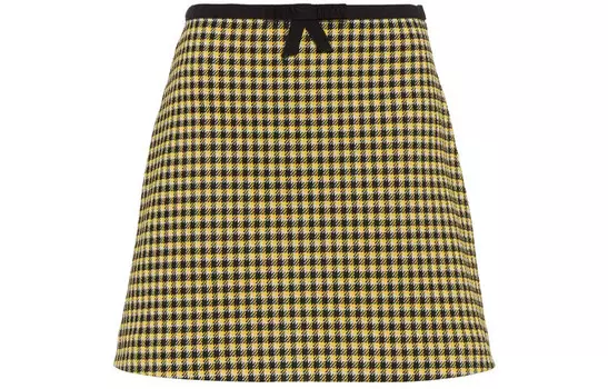 Юбка Miu Miu, желтый/черный