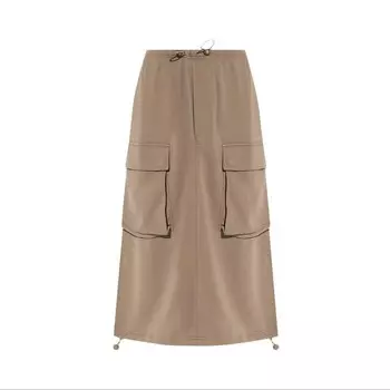 Юбка MM6 Maison Margiela Long Skirt Bus Green, зеленый