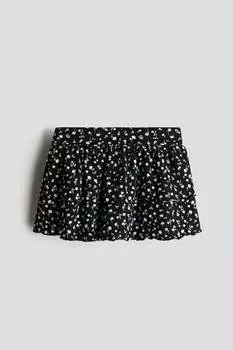 Юбка многоярусная с отворотом на талии H&M, мультиколор