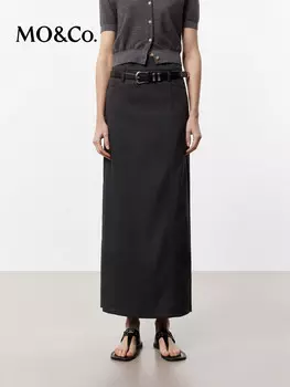 Юбка Moco с прямым разрезом, темно-серый