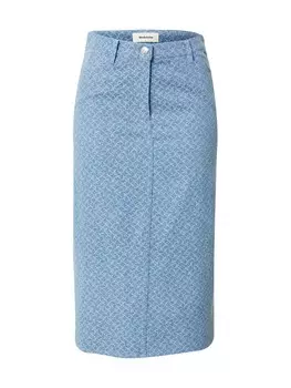 Юбка modstrm Hennesy, синий деним