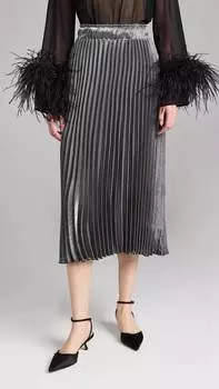 Юбка Mona Midi в цвете металлик-серебристый En Saison, цвет metallic silver