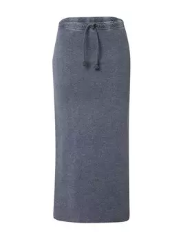 Юбка Monki, цвет mottled blue