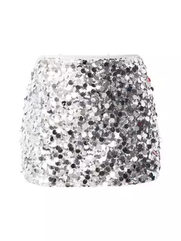 Юбка Monki, серебряный