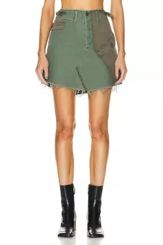 Юбка Mother The G.I. Jane Mini, цвет On The Double