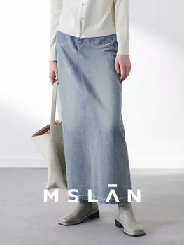 Юбка Mslan джинсовая, синий