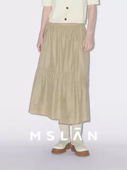 Юбка MSlan с эластичной резинкой на талии, черный