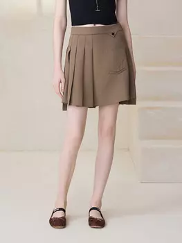 Юбка Mslan с нашивкой, карамельный