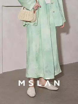 Юбка Mslan свободного кроя, зеленый